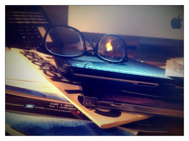 The planning clutter on my desktop.